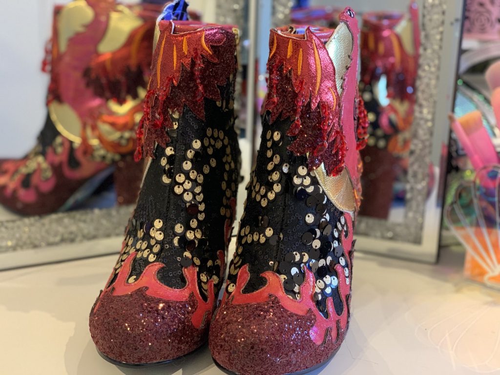 Irregular Choice shoes boots Arise Phoenix Harry Potter Flames