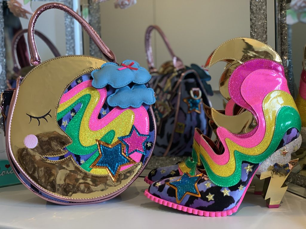 Irregular Choice Galactic Thunder character heel thunder bolt space shoe rainbow moon