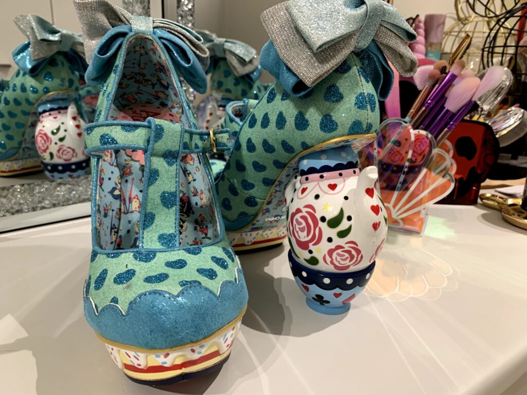 Irregular Choice My Cup Of Tea Disney Alice In Wonderland teapot character heel review