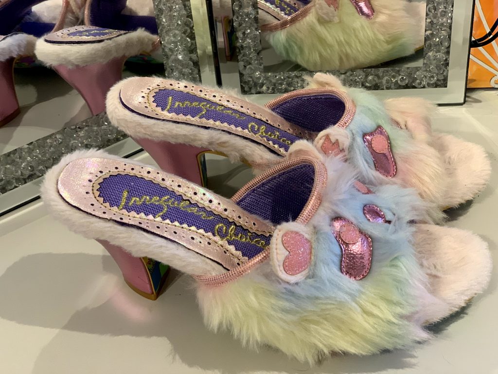 Irregular Choice Wiggle Bear fluffy bear sandal open toe shoes