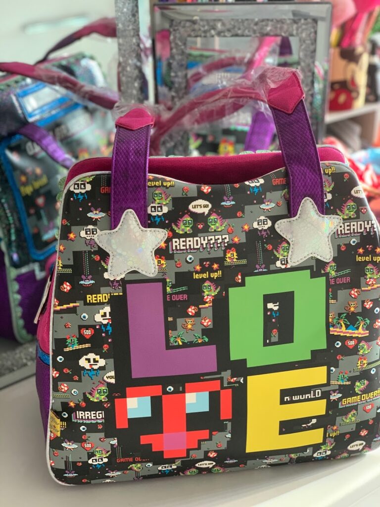 Irregular Choice Wowcade bag scrolling text technology gaming 80s retro review