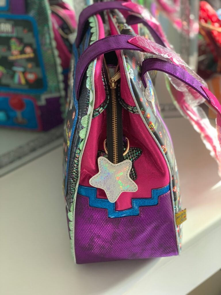 Irregular Choice Wowcade bag scrolling text technology gaming 80s retro review