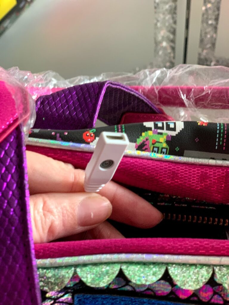 Irregular Choice Wowcade bag scrolling text technology gaming 80s retro review